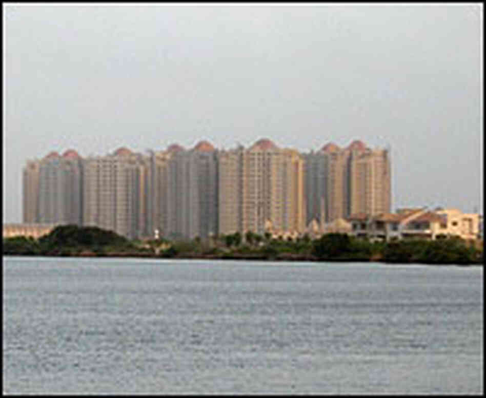 Numerous developments dot Karachi's shoreline along the Arabian Sea.