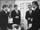 Sen. Robert F. Kennedy, Ted Sorensen and others confer at his Virginia home in 1968. Sen. Robert F. Kennedy, Ted Sorensen and others confer at his Virginia home in 1968.