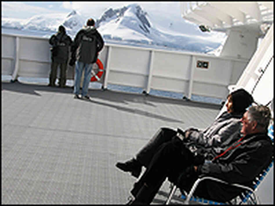 People on deck of ship People on deck of ship