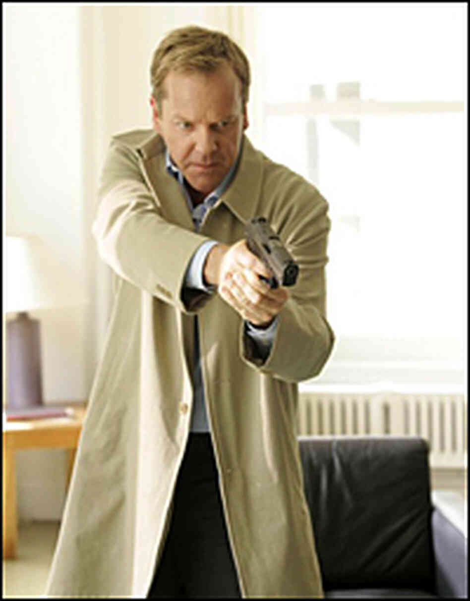 Kiefer Sutherland as Jack Bauer. Kiefer Sutherland as Jack Bauer.