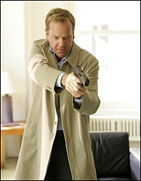 Kiefer Sutherland as Jack Bauer.