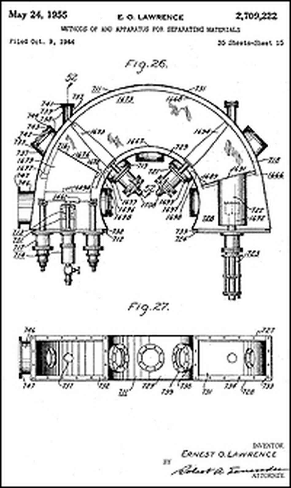 Calutron, the electromagnetic method for separating uranium