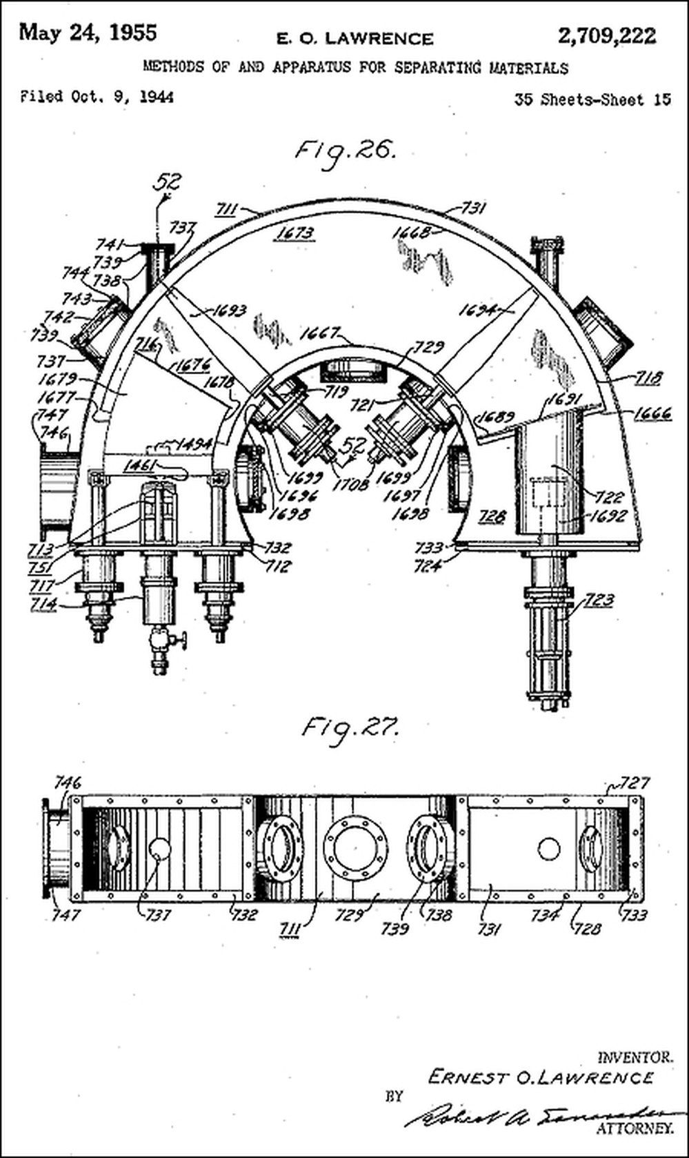 Calutron, the electromagnetic method for separating uranium