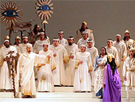 Members of the Portland Opera in dress rehearsal for Verdi's 'Aida'
