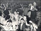 An accordionist leads his band at the annual Sheepherders Ball. An accordionist leads his band at the annual Sheepherders Ball.