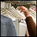 A worker checks a rack at a San Francisco dry cleaner on Jan. 29, 2007. Photo: Justin Sullivan/Getty Images