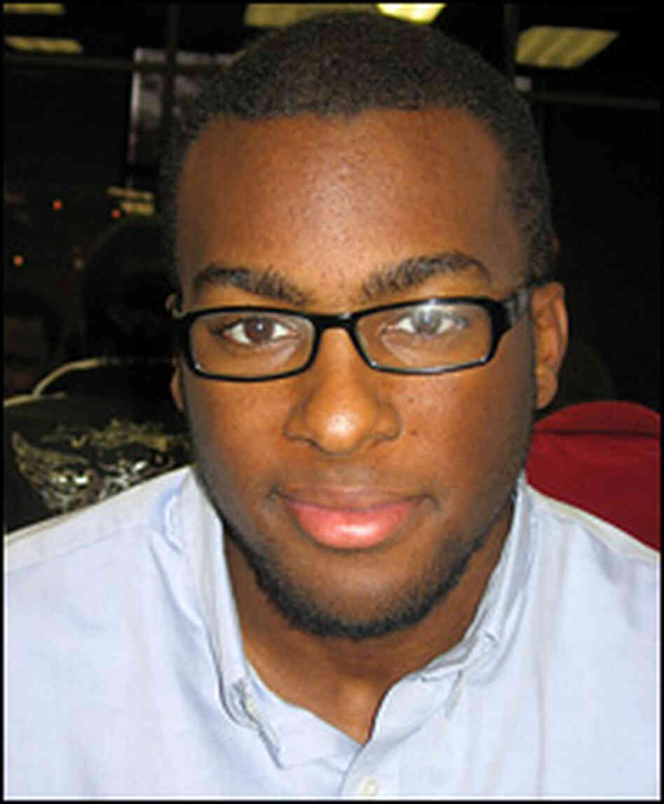 Corey Briscoe, a sophomore at Howard University in Washington, D.C.