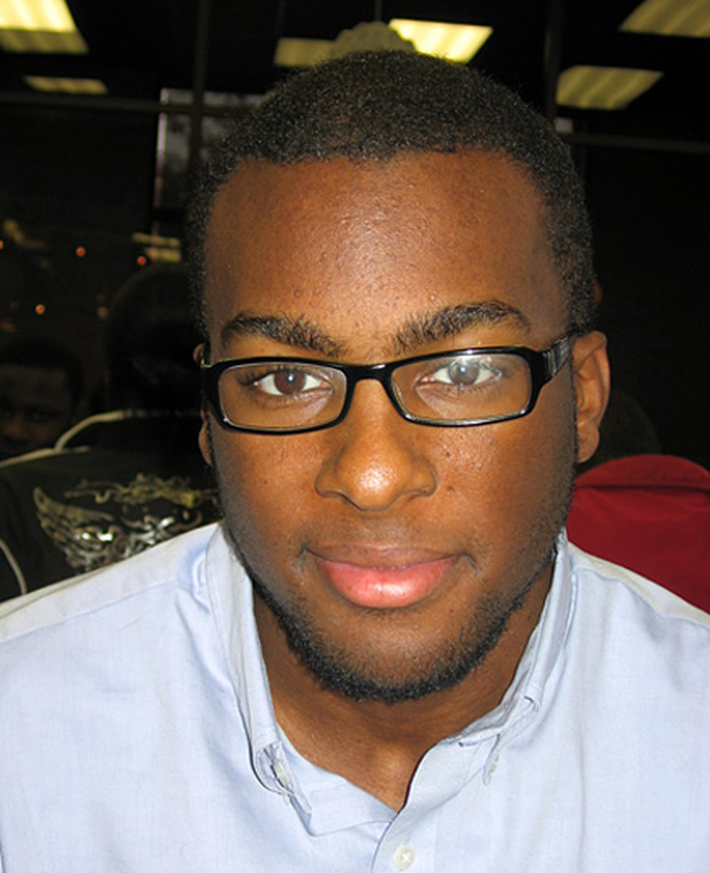 Corey Briscoe, a sophomore at Howard University in Washington, D.C.