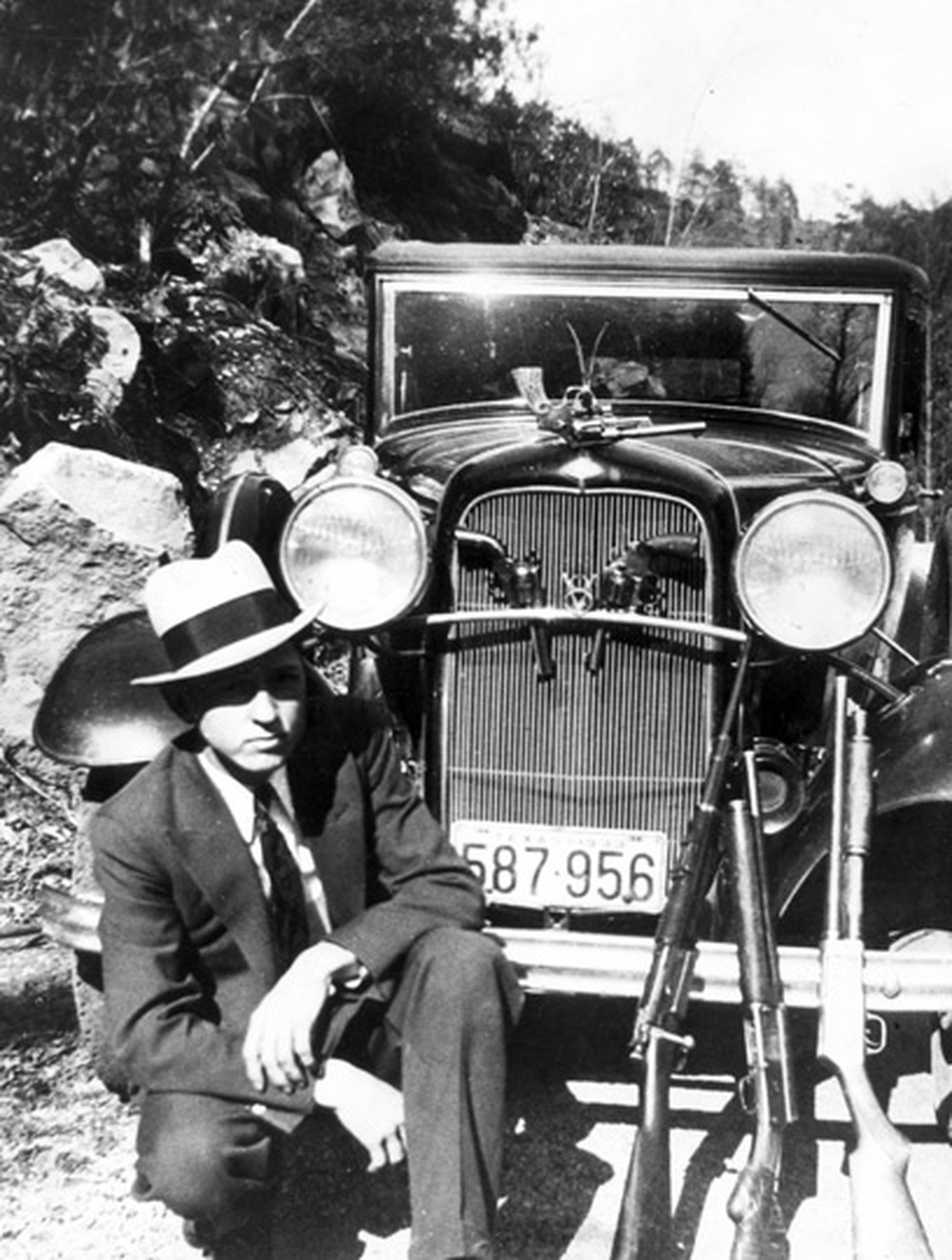 American outlaw Clyde Barrow.