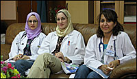 Medical students in a Baghdad hospital.