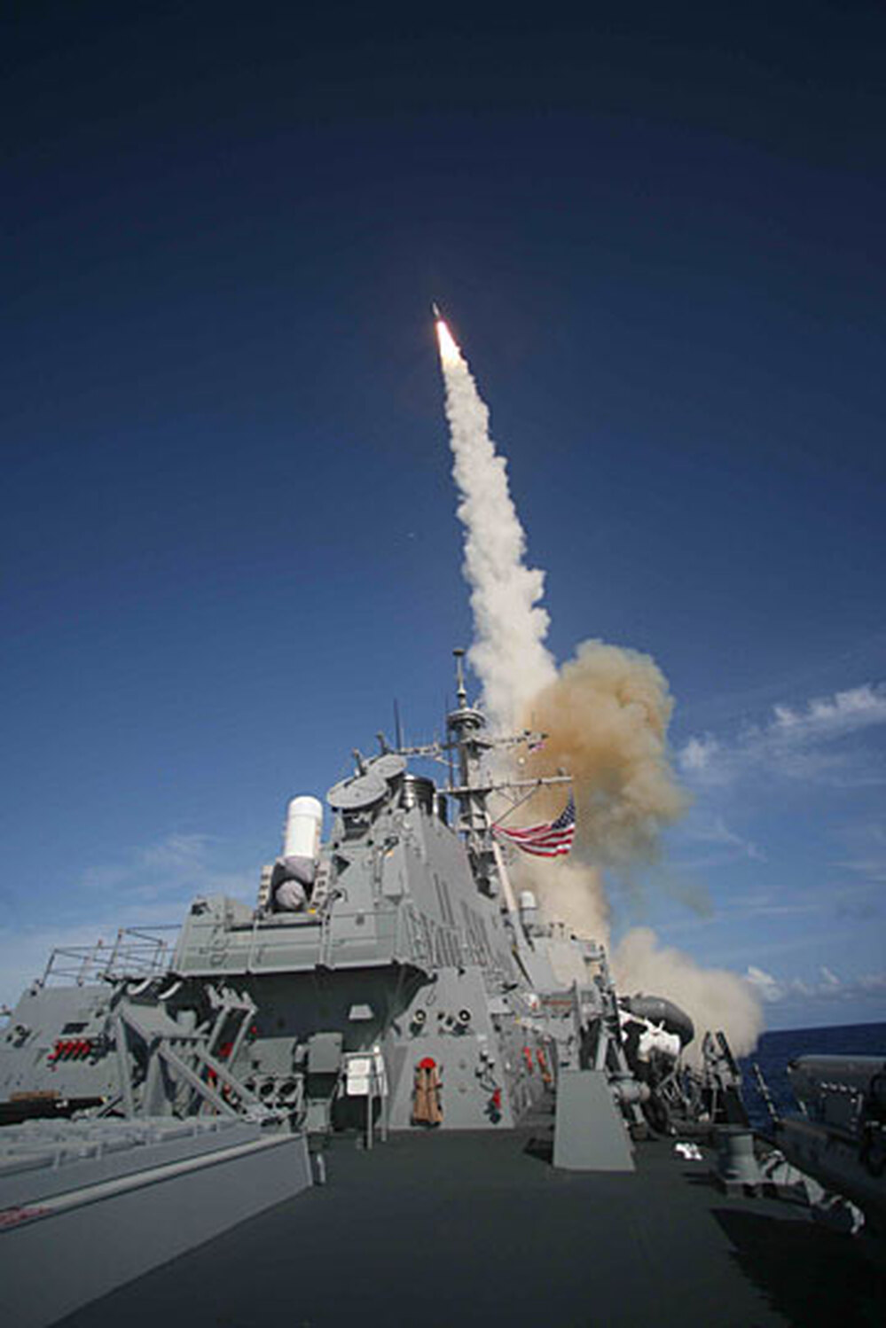 SM-3 missile launch from USS Decatur