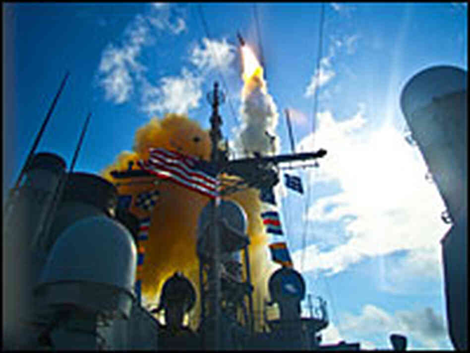 SM-2 missile launch