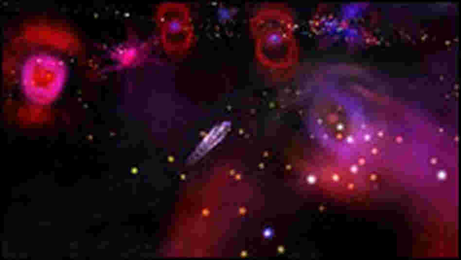 Eventually, a player's civilization can conquer space.