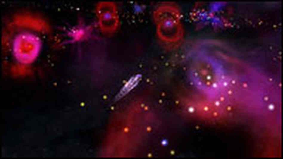 Eventually, a player's civilization can conquer space.