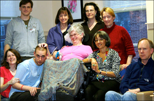 Catherine Royce with family and friends