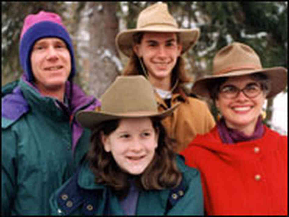 Catherine Royce with her family in 1995
