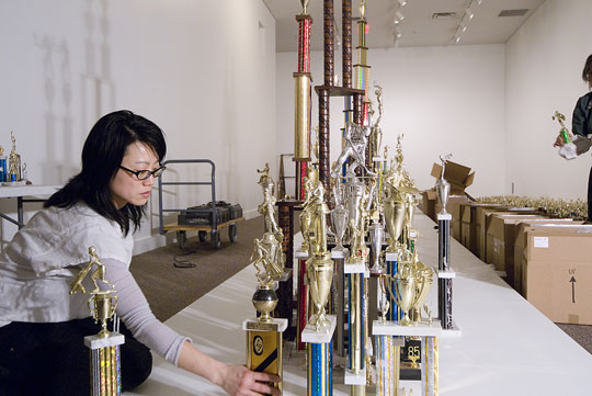 Jean Shin places trophies for 'Everyday Monuments'