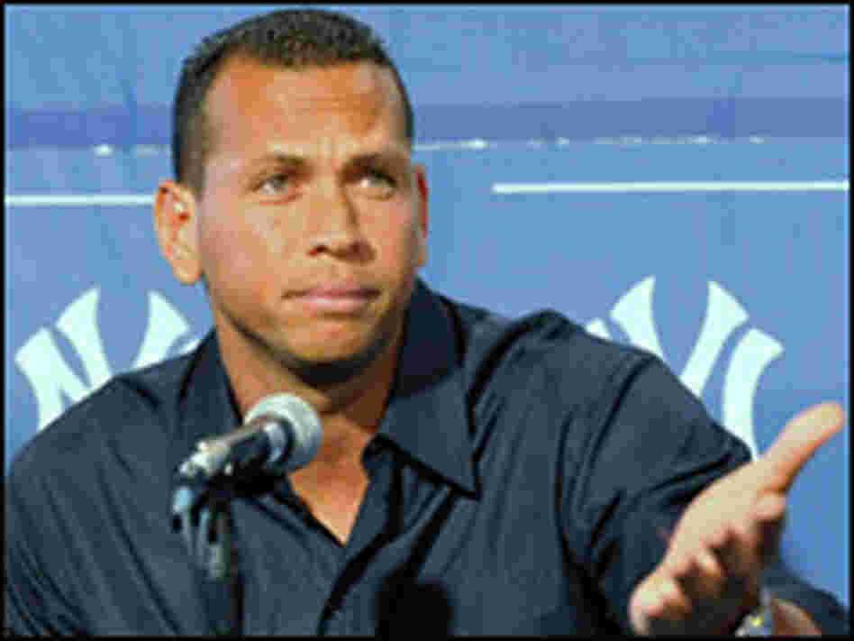 New York Yankees infielder Alex Rodriguez.