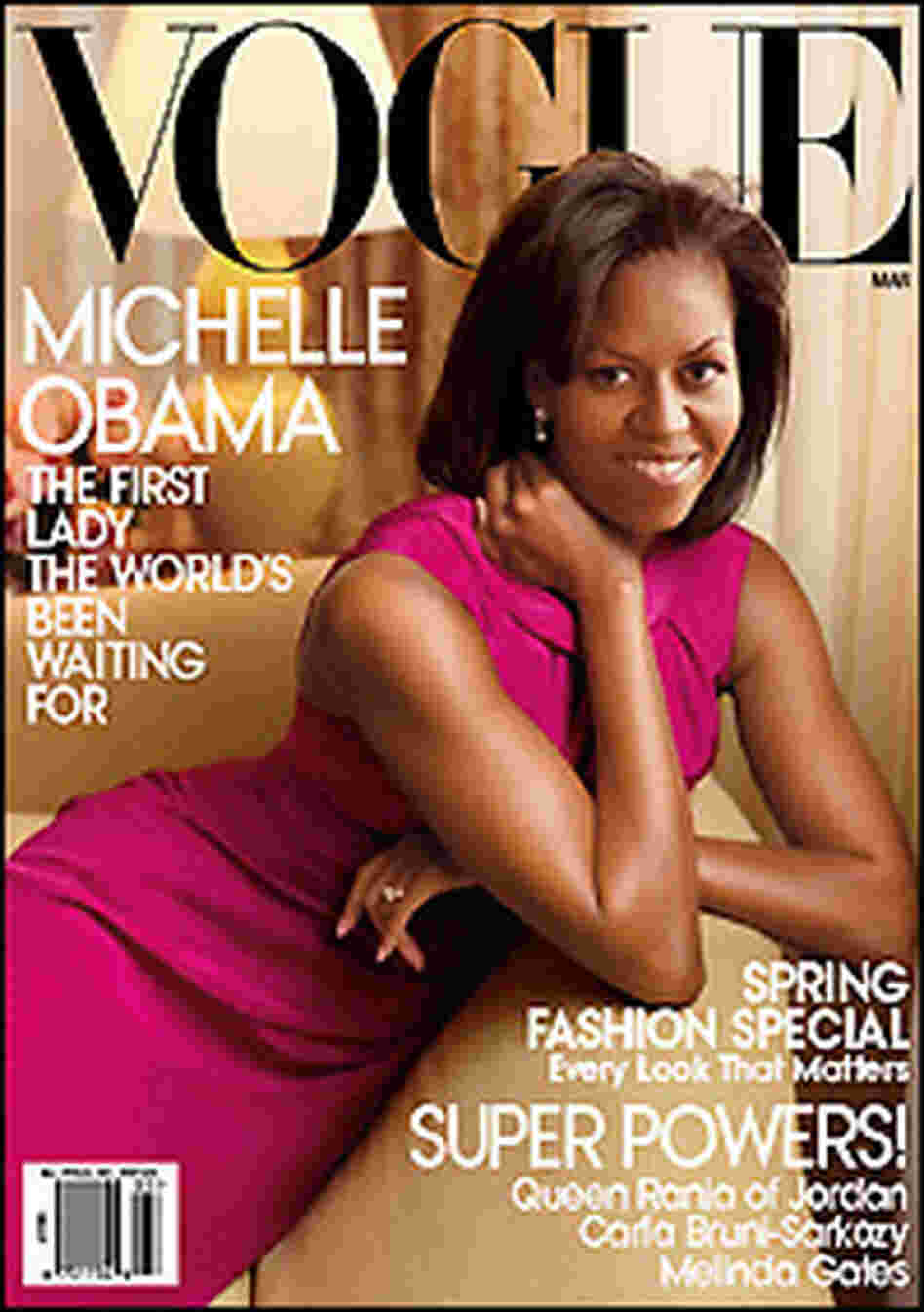 First lady Michelle Obama graces the March cover of 'Vogue'