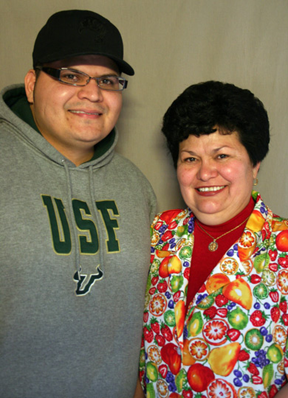 Lourdes Villanueva and her son Roger at a StoryCorps in Tampa, Fla.