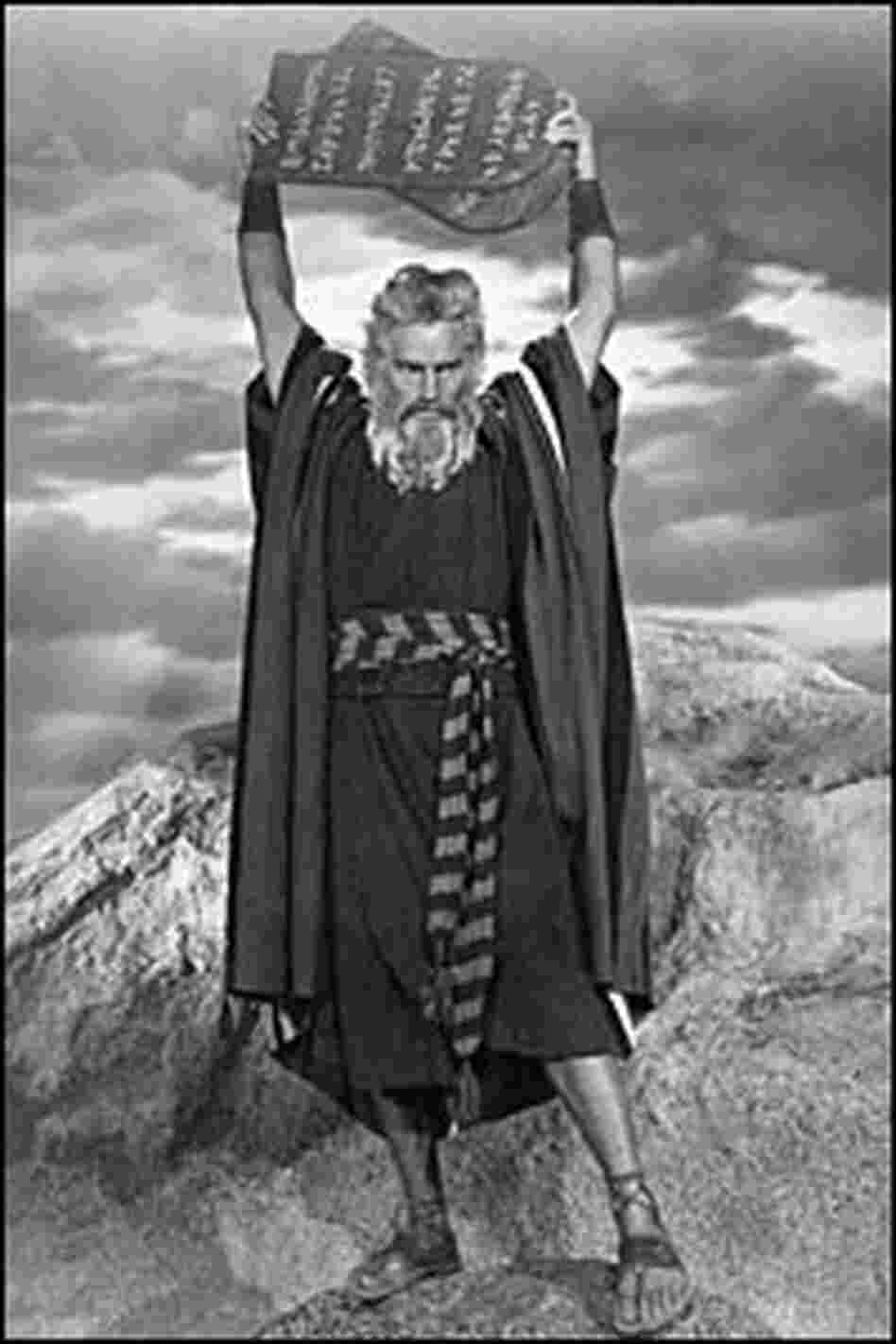 Charlton Heston as Moses