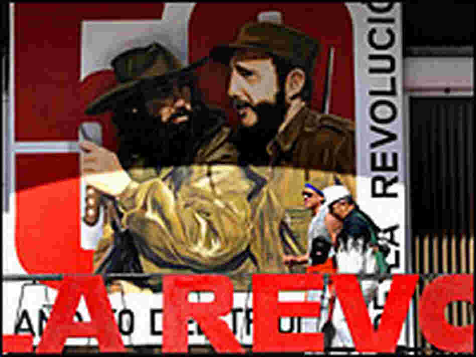 50th anniversary banner in Cuba