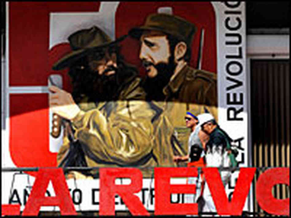 50th anniversary banner in Cuba