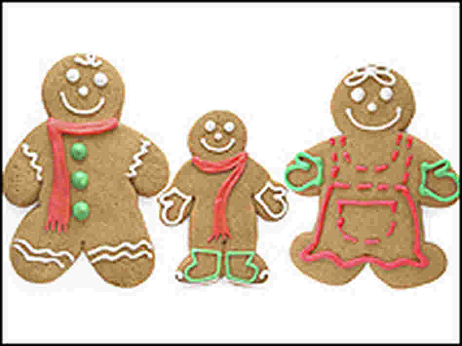 A gingerbread cookie family A gingerbread cookie family