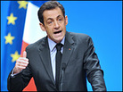 French President Nicolas Sarkozy delivers a speech focusing on equal opportunity French President Nicolas Sarkozy delivers a speech focusing on equal opportunity