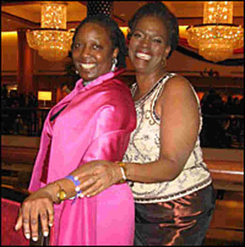 Emily Miller and Elaine webber at the People's Inaugural Ball