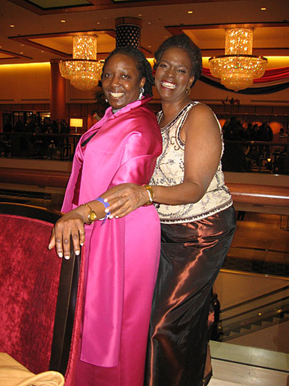 Emily Miller and Elaine webber at the People's Inaugural Ball
