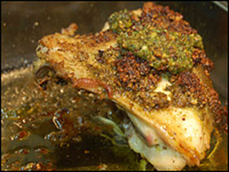 Chicken Breasts with Pistachio-Cilantro Pesto Chicken Breasts with Pistachio-Cilantro Pesto