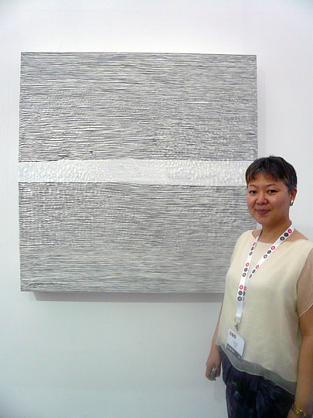 Gallery owner Yan Qing sold this work for $40,000 last  year; she is gambling on a recovery.