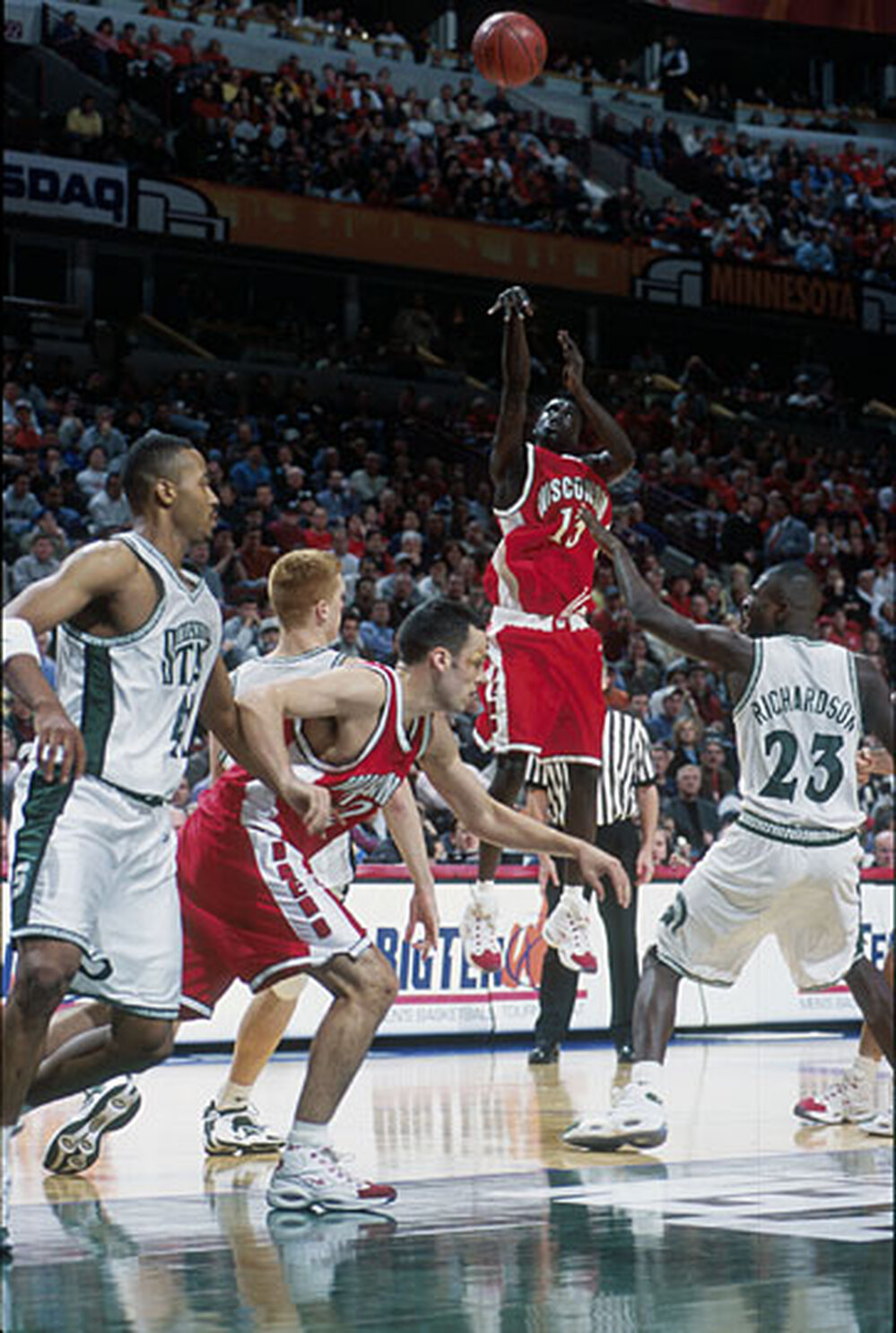 Duany Duany, No. 13 for the University of Wisconsin Badgers