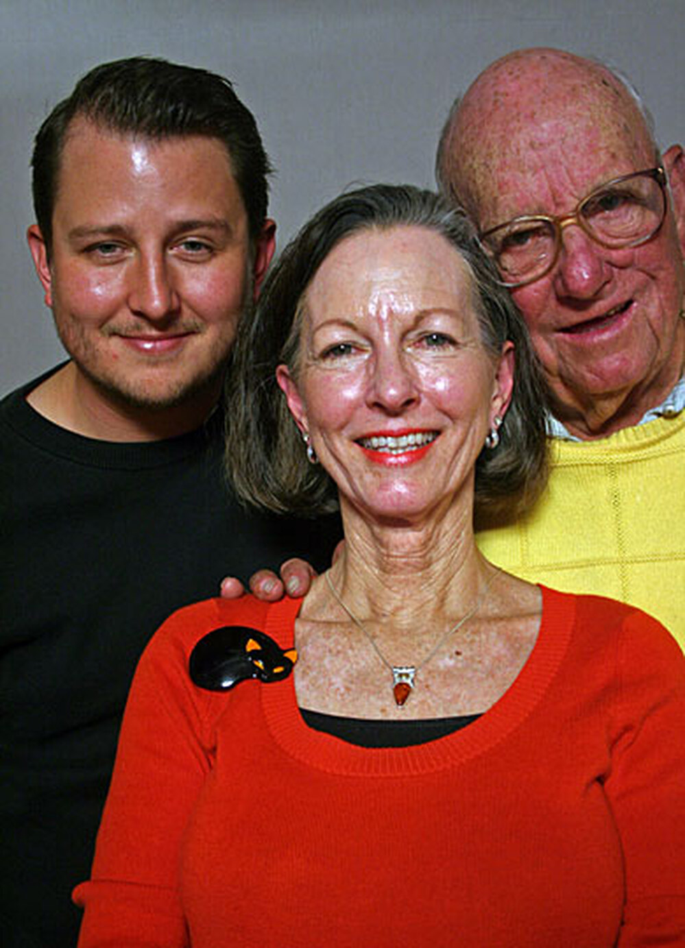 Ed Pierce with daughter and grandson