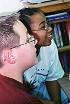 Classmates Steve Davenport and Markeita Hudson