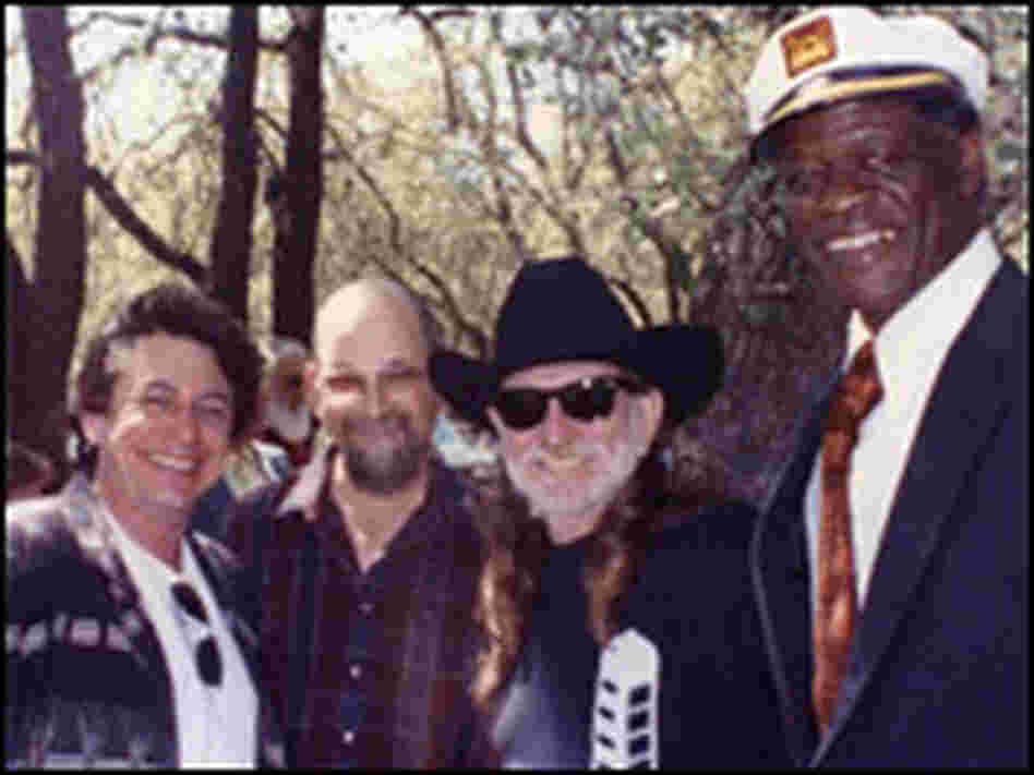 Stubb with Joe Ely, Jim Franklin and Willie Nelson