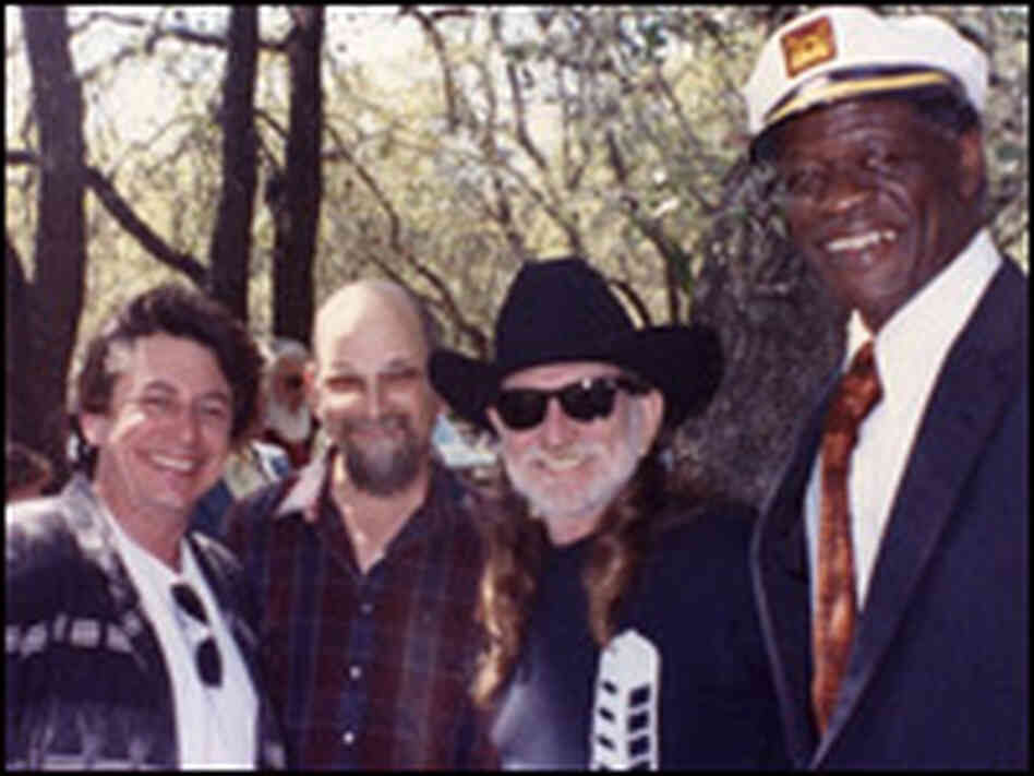 Stubb with Joe Ely, Jim Franklin and Willie Nelson