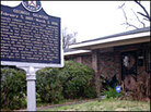An Alabama state plaque commemorates the site of Georgia Gilmore's home. An Alabama state plaque commemorates the site of Georgia Gilmore's home.