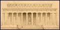 Architect's drawing of the Lincoln Memorial