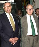 Colin Powell and U.N. chief weapons inspector Hans Blix