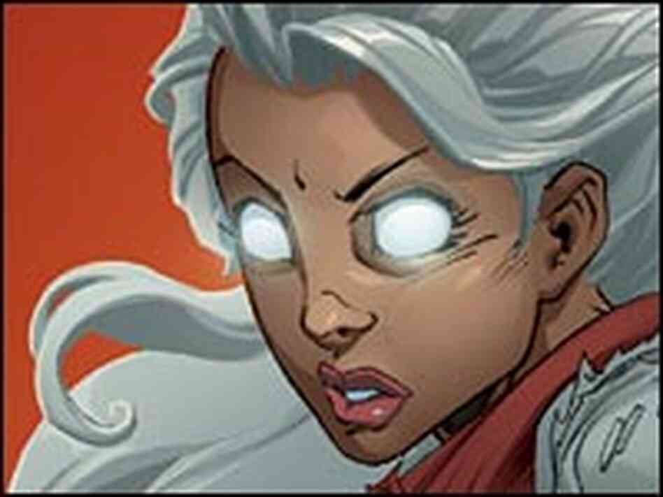 Storm, one of the key characters in the X-Men franchise. Storm, one of the key characters in the X-Men franchise.