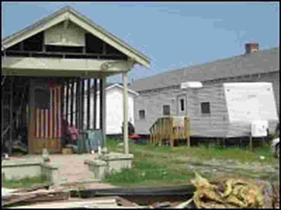 The ruined home of Marguerite Doyle Johnston
