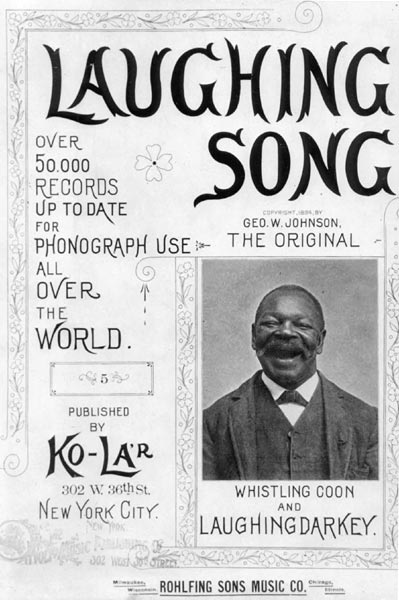 A promotional poster for George W. Johnson