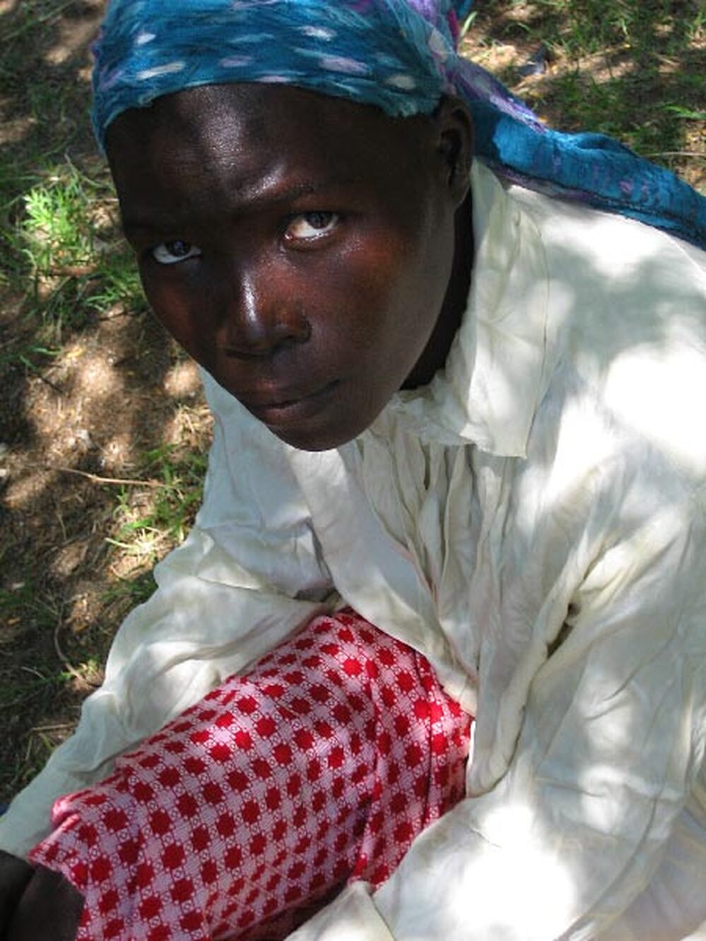 One of nine women members of an HIV-positive support group on Rusinga Island.