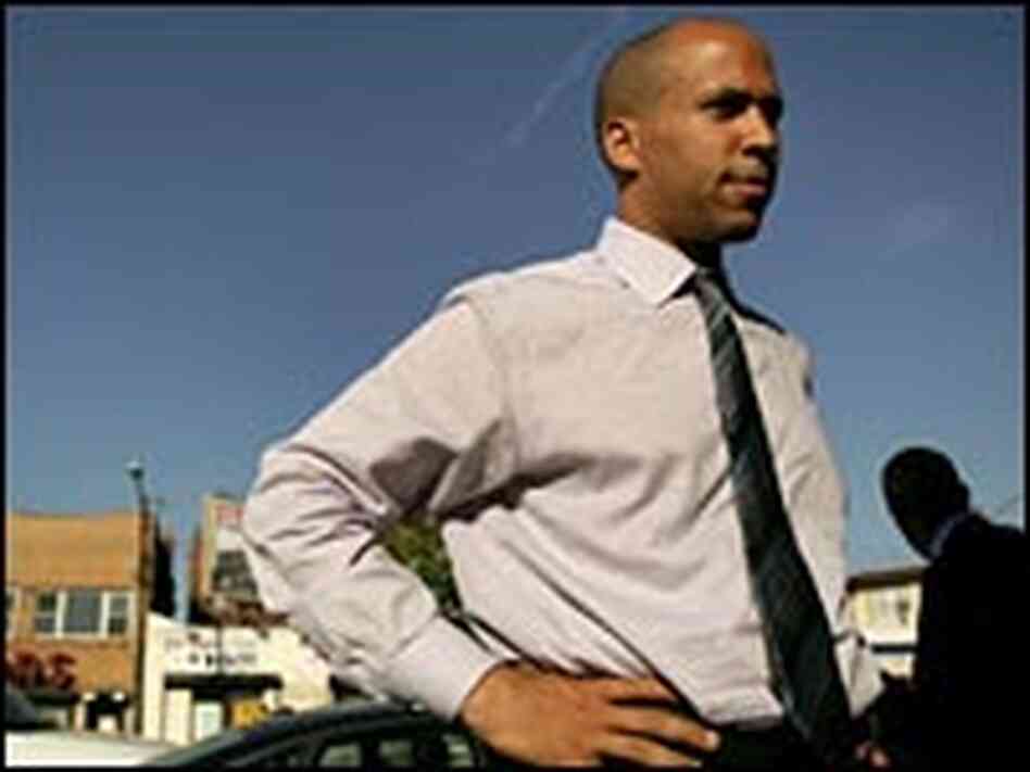 Cory Booker narrowly lost in his first race to defeat longtime incumbent Mayor Sharpe James in 2002. Cory Booker narrowly lost in his first race to defeat longtime incumbent Mayor Sharpe James in 2002.