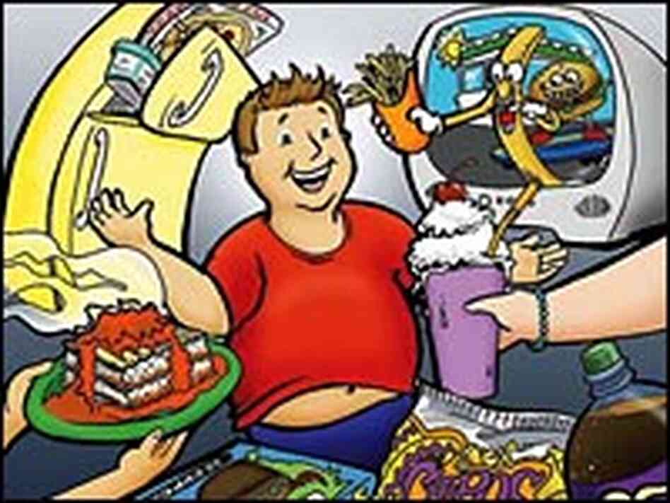 Detail from cover of 'It's Not Your Fault That You're Overweight: Boys' Version' Detail from cover of 'It's Not Your Fault That You're Overweight: Boys' Version'
