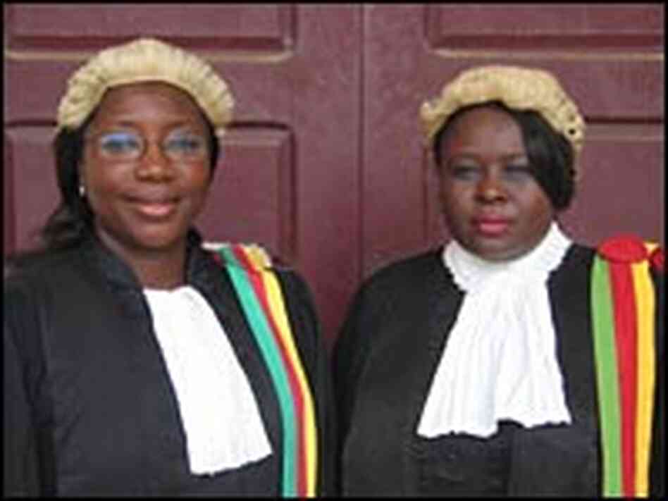 State prosecutor Vera Ngassa, left, and Court President Beatrice Ntuba. State prosecutor Vera Ngassa, left, and Court President Beatrice Ntuba.