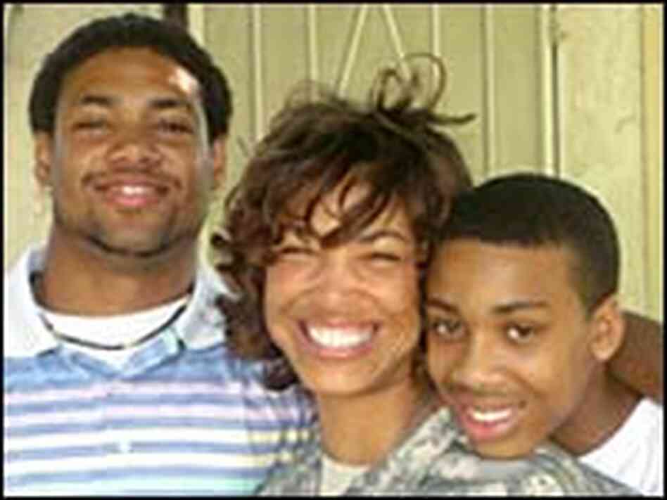 Michele Spencer and her two sons, Miguel and Clay Michele Spencer and her two sons, Miguel and Clay