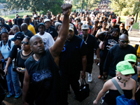 Protesters march through Jena, La.